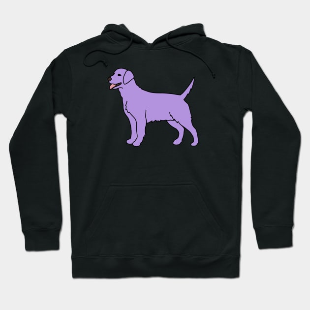 Purple Labrador Hoodie by Kelly Louise Art